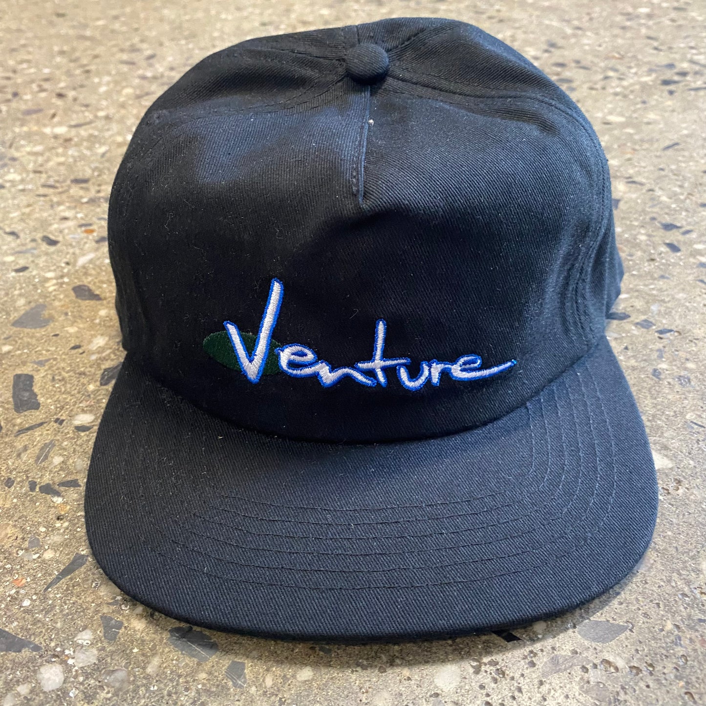 Venture 92' Snapback Hat - Black/White/Blue/Green