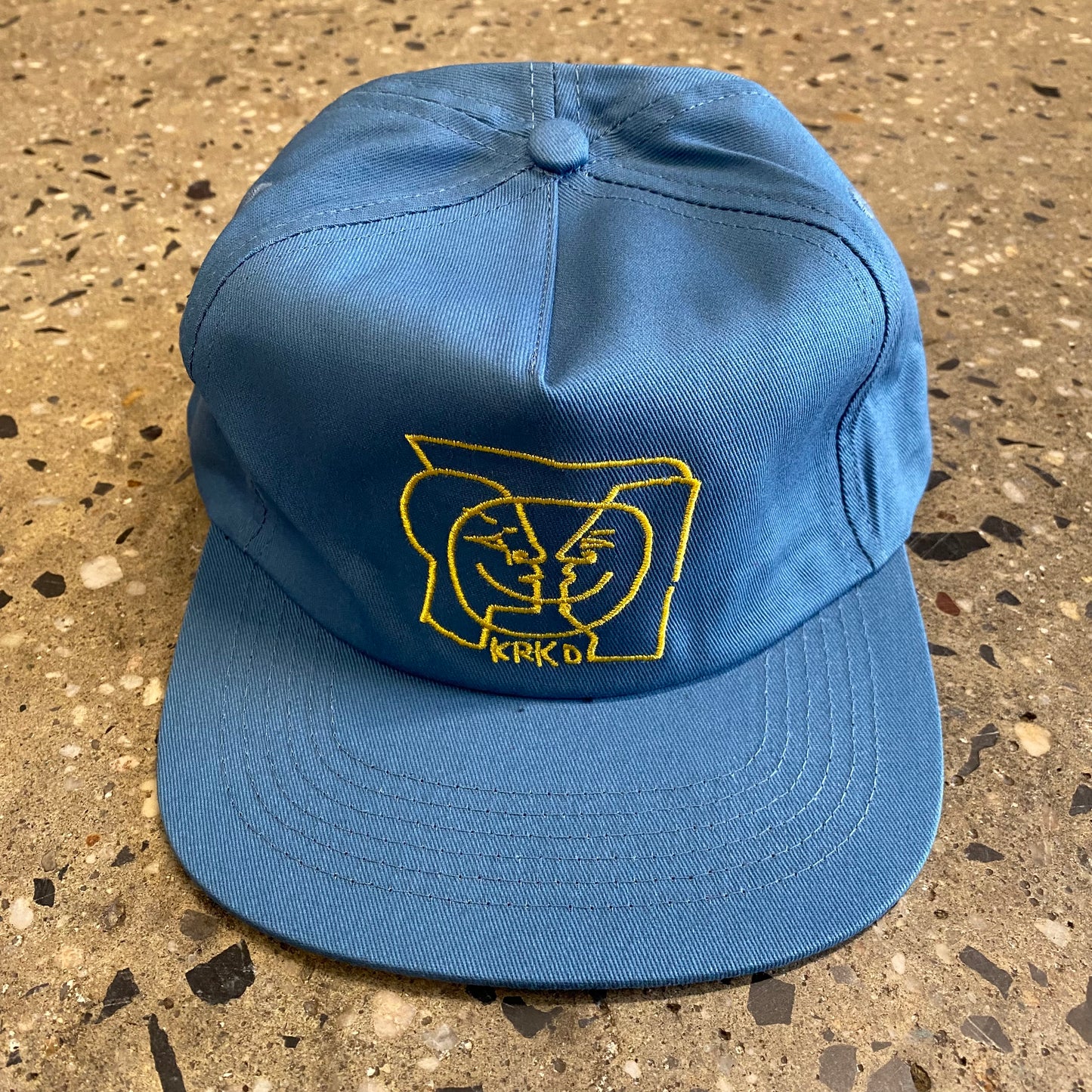 Krooked KRKD Moonsmile Snapback Hat - Blue
