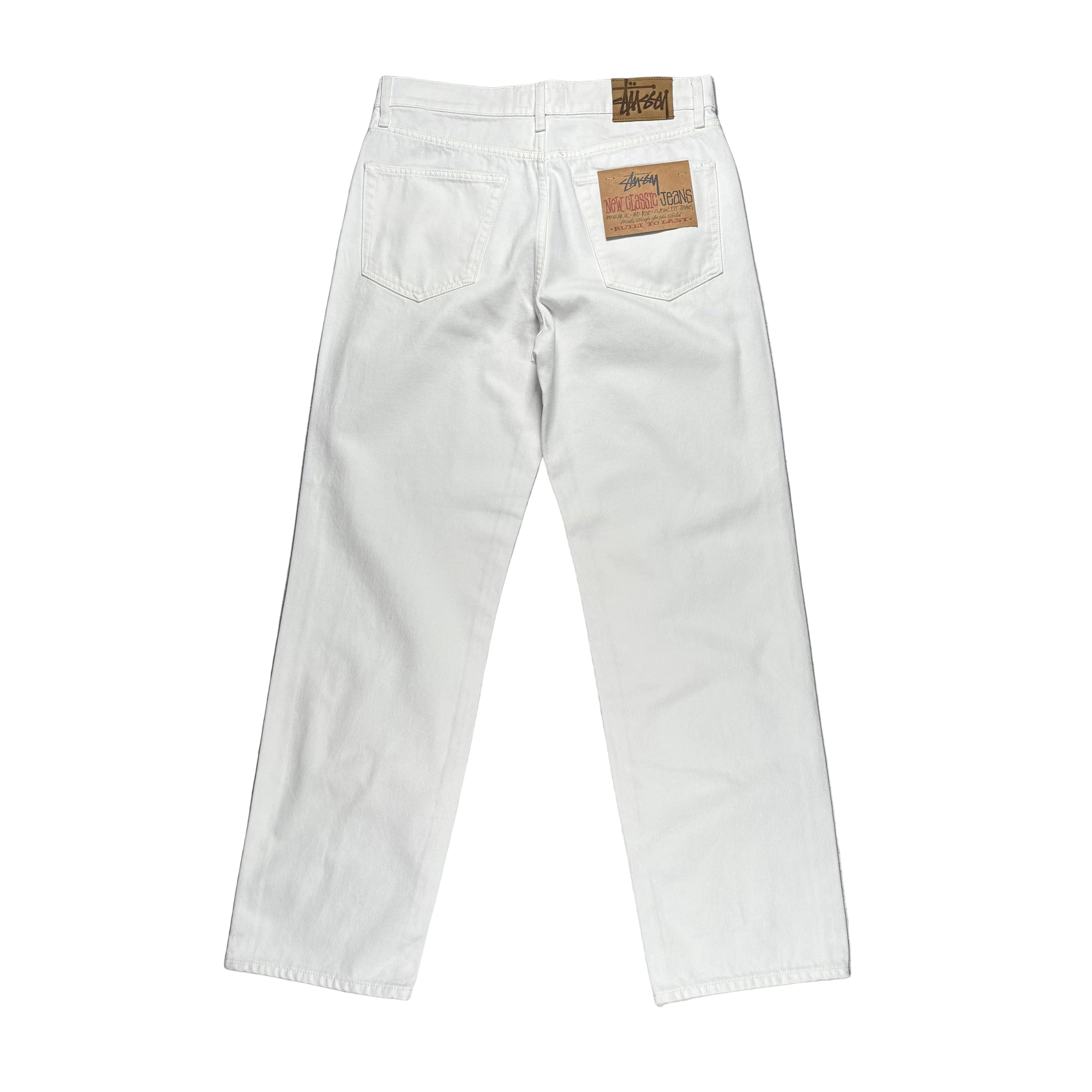 Stussy New Classic Jean Denim - White – Labor Skateboard Shop