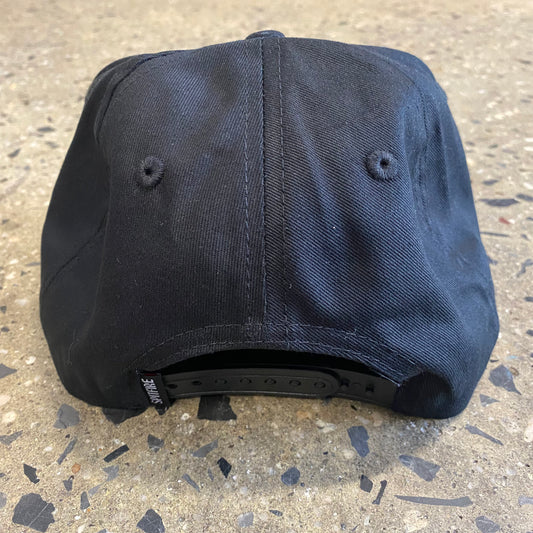 Spitfire Bighead Snapback Hat - Black/Black