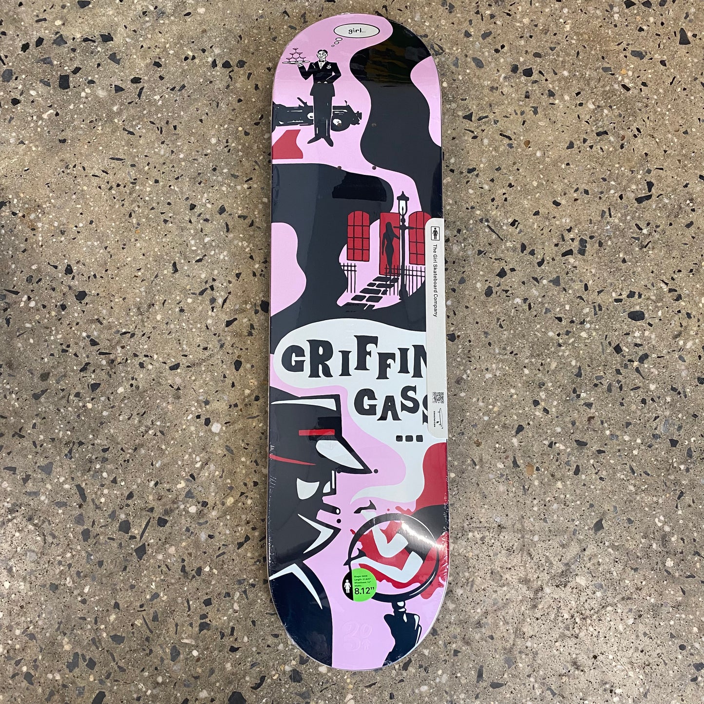 Girl Griffin Gass Mystery Noir Skateboard Deck