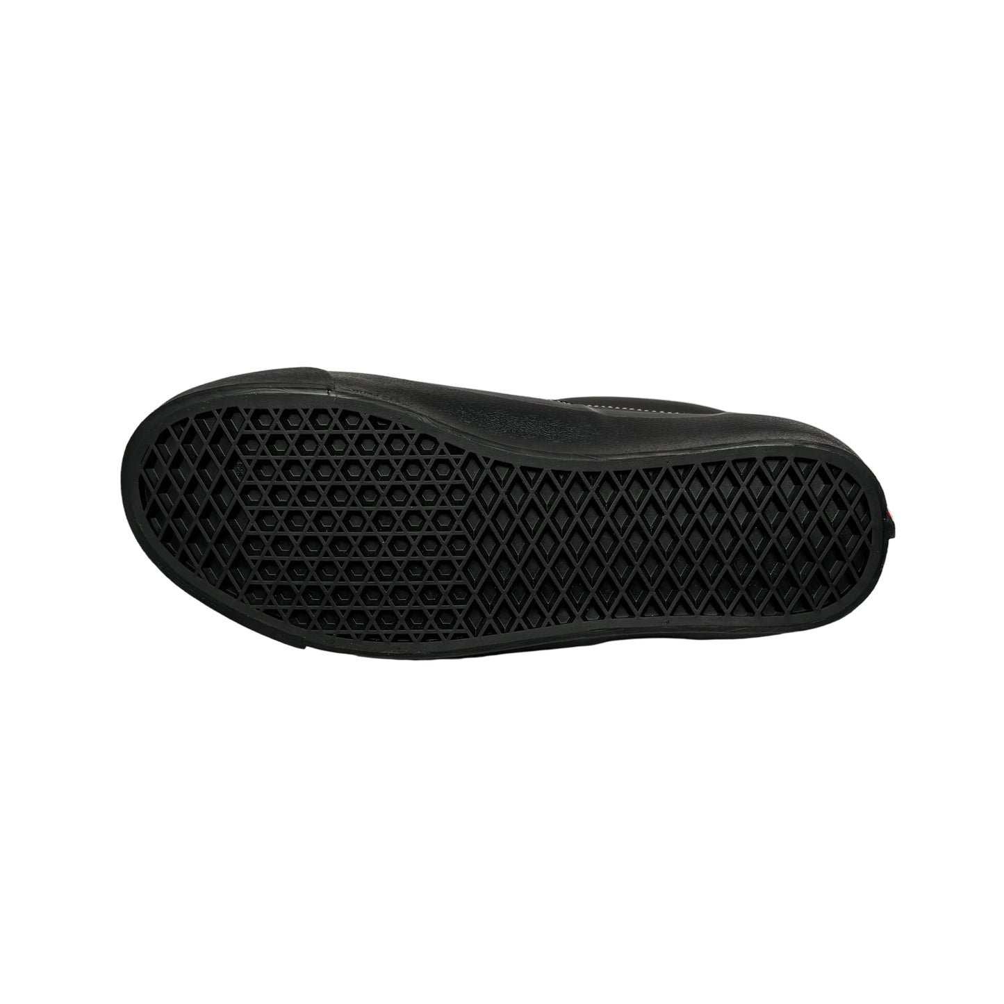 Black sneaker sole on a White surface