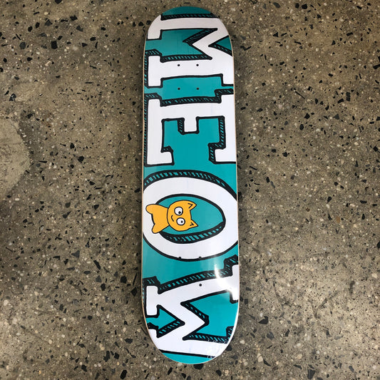 Meow Team Logo Skateboard Deck - Green