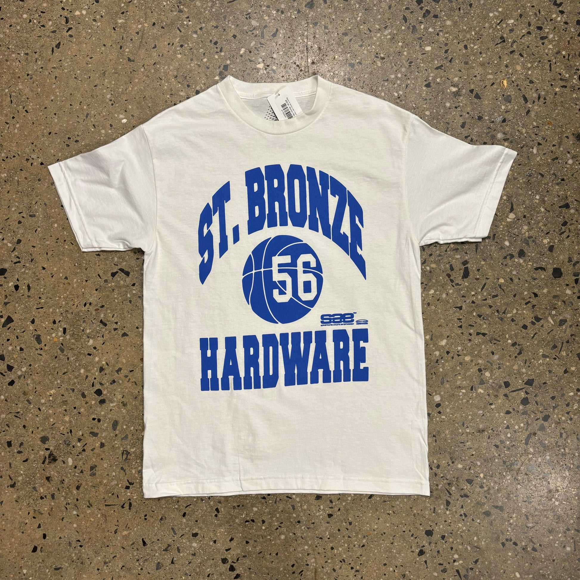 Athletic styled graphic of bronze 56k