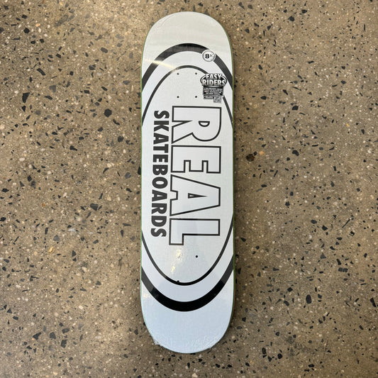 Real Oval Easy Rider Skateboard Deck - White