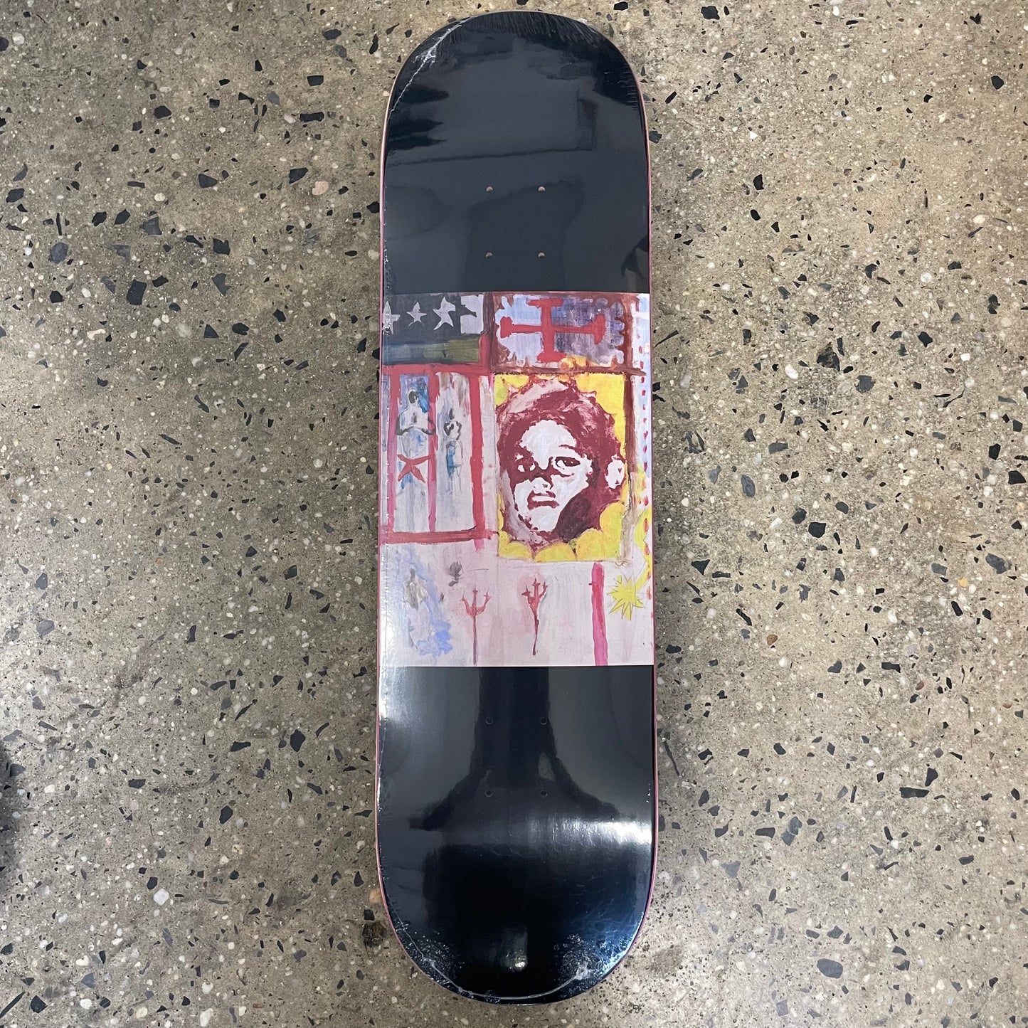 It's Violet Troy Gipson Inset Skateboard Deck - Black