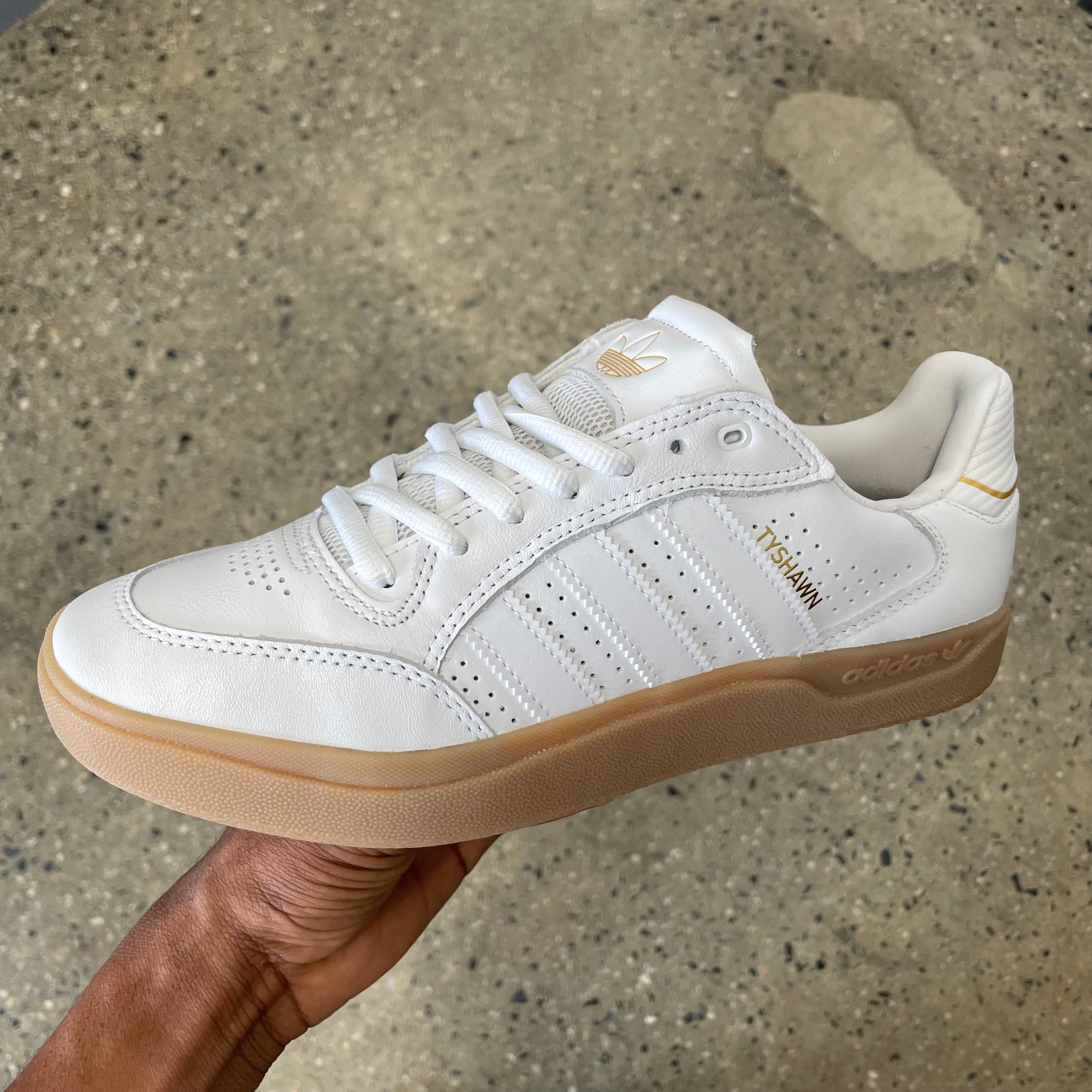 Adidas Tyshawn Low | White/White/Gum - Labor Skateboard Shop