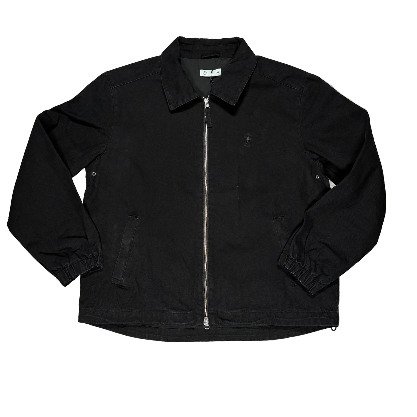 Black jacket on a white surface 
