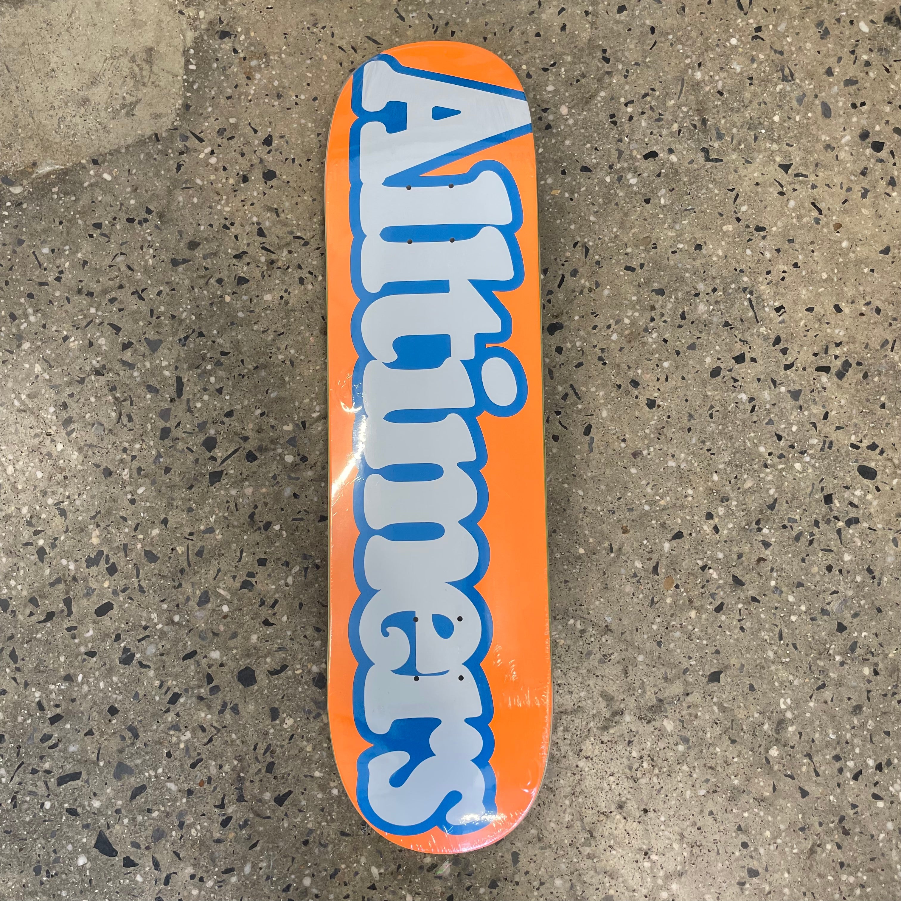 Alltimers Broadway Skateboard Deck Orange Labor Skateboard Shop