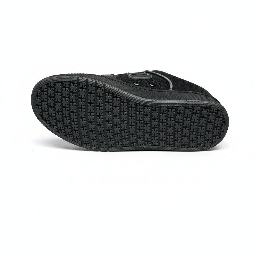 Black shoe sole on a white background