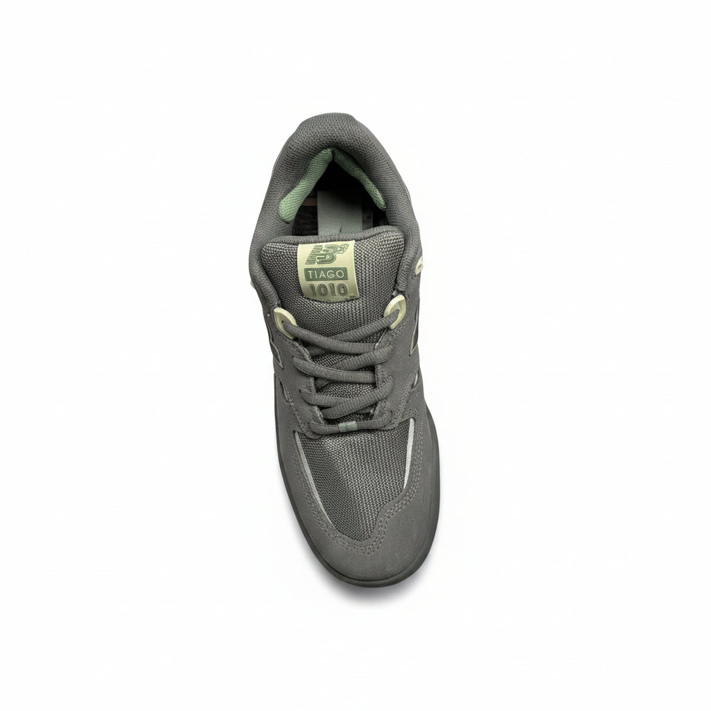 Gray sneaker on a white background