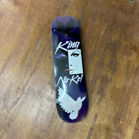 Na-Kal King Skateboard deck with doves and face