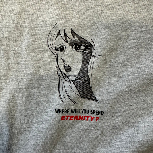 zoomed in photo of t shirt graphic