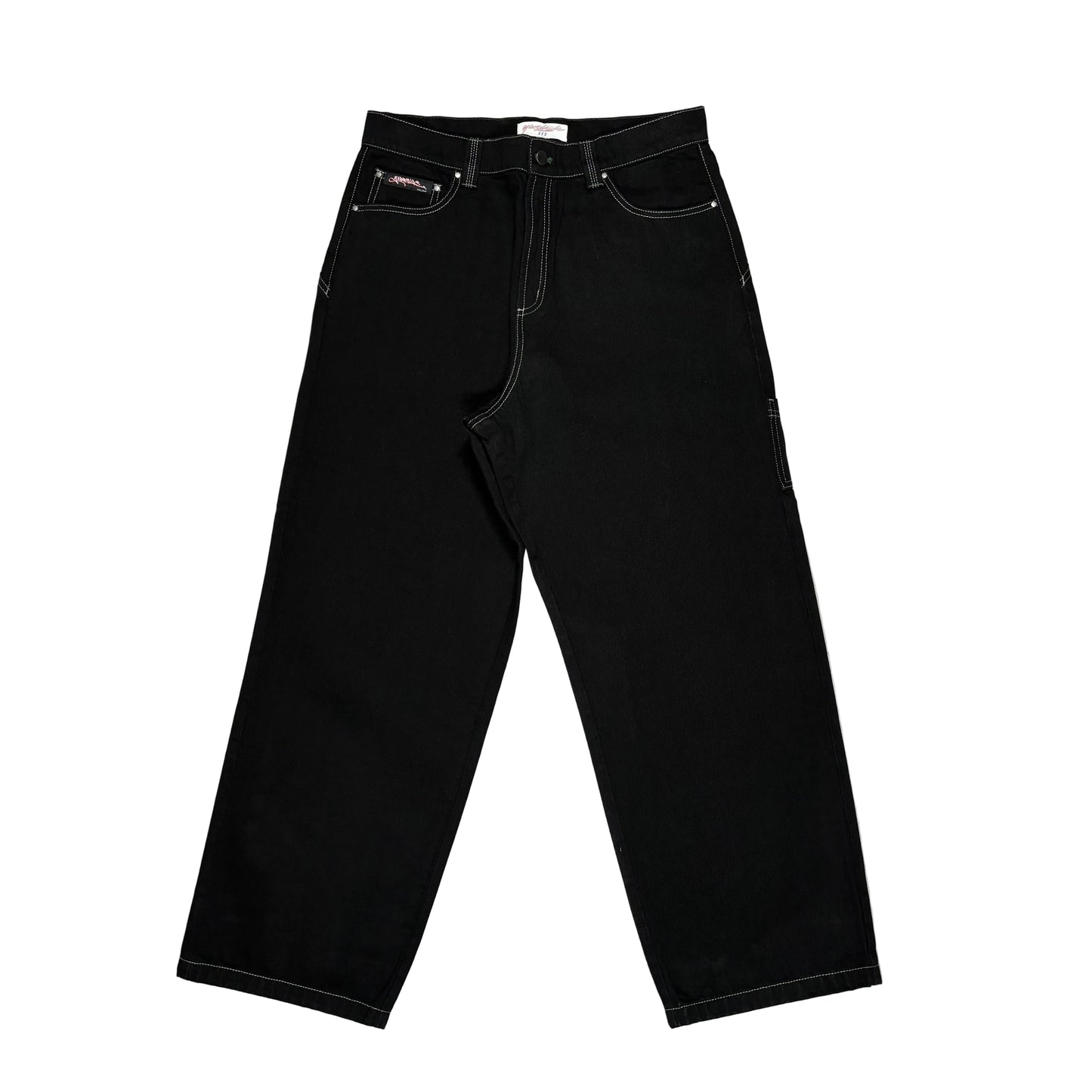 Black jeans on a white background