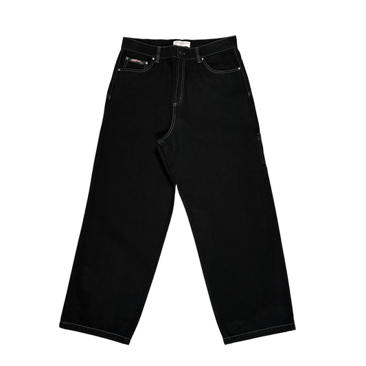 Black jeans on a white background