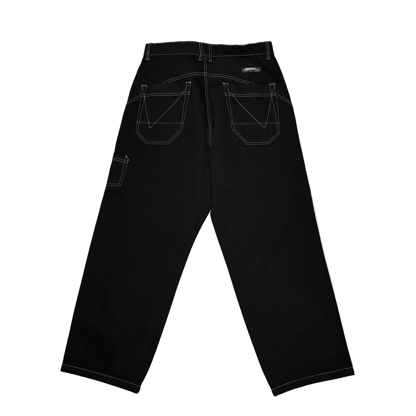 Black pants on a white background