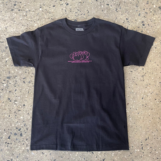 5boro x SP-ONE Bubble T-Shirt - Black/Pink