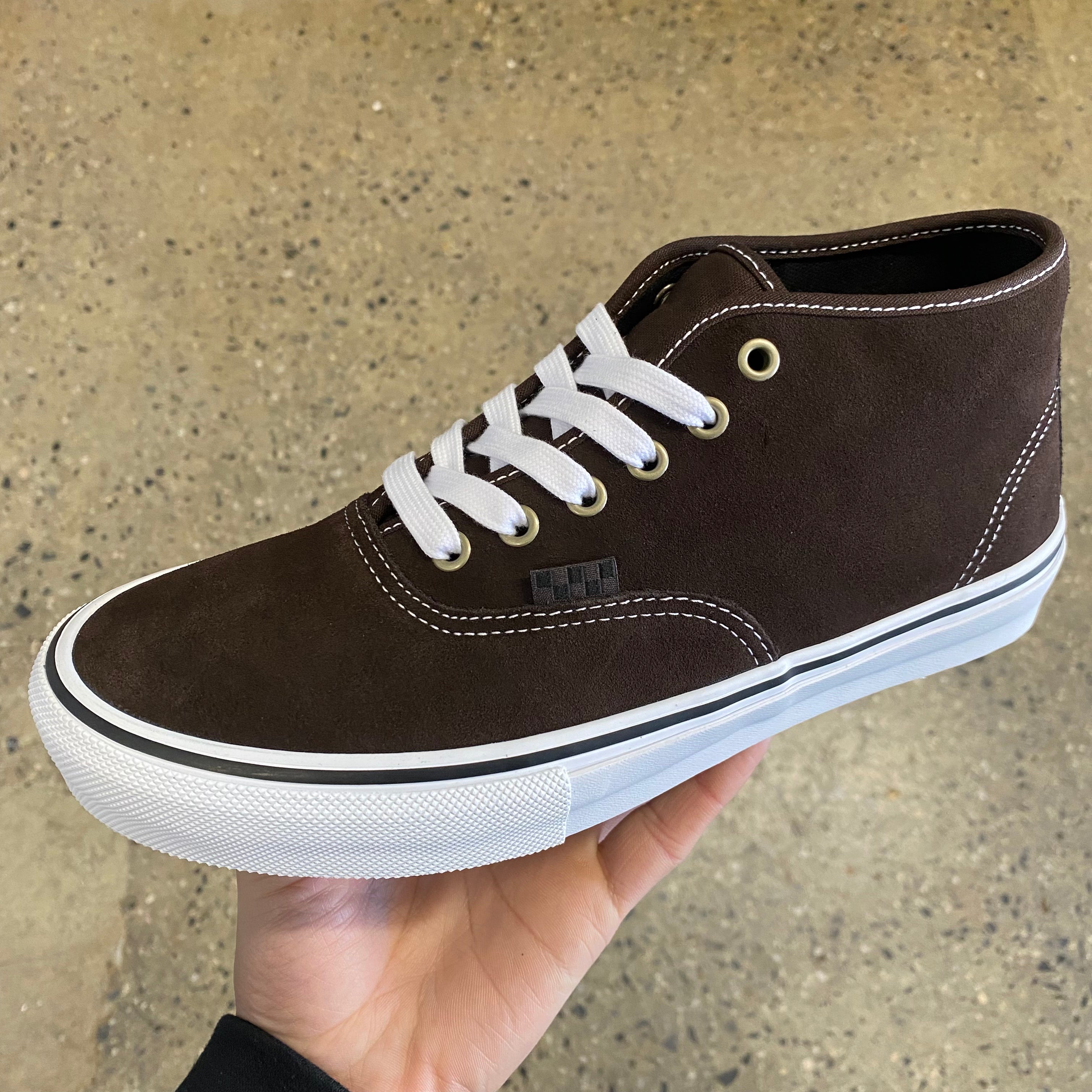 Vans Skate Authentic Mid VCU Dark Brown White