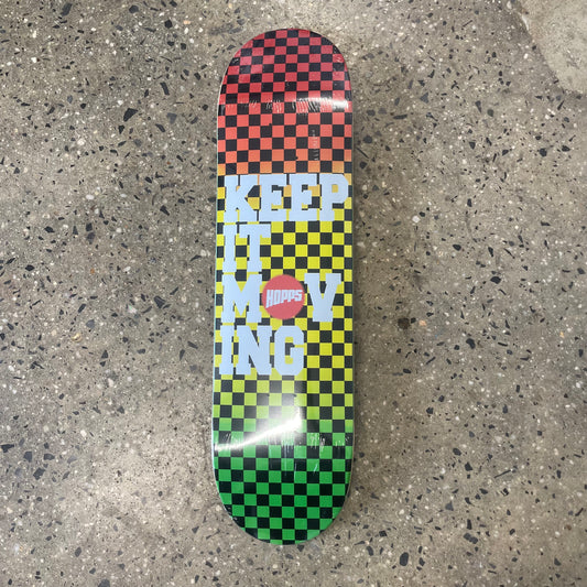 Hopps Keep It Moving Checkered Fade Skateboard Deck