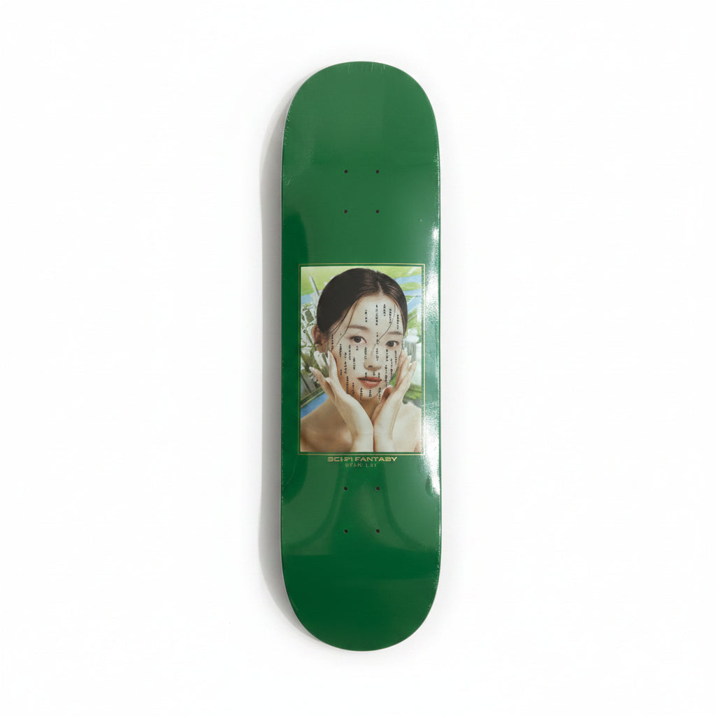 green deck on white background