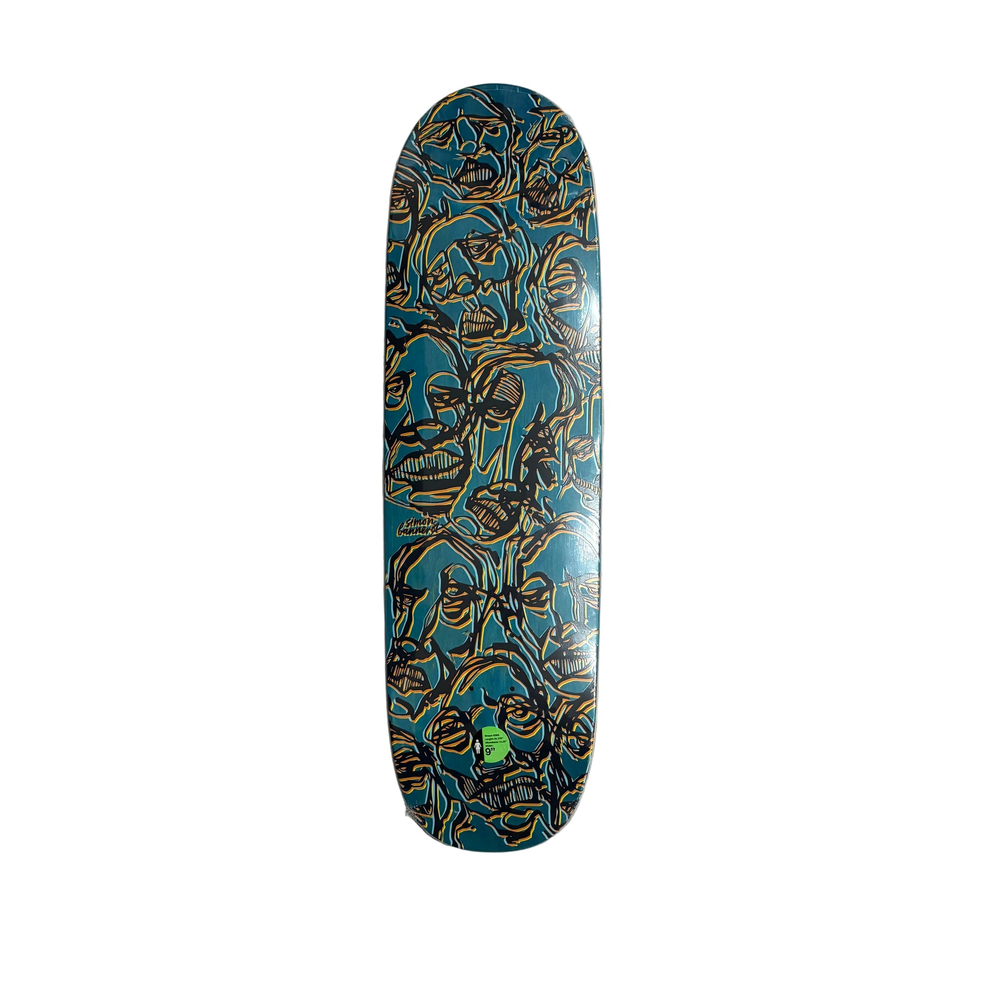 saiz graphic on shaped deck