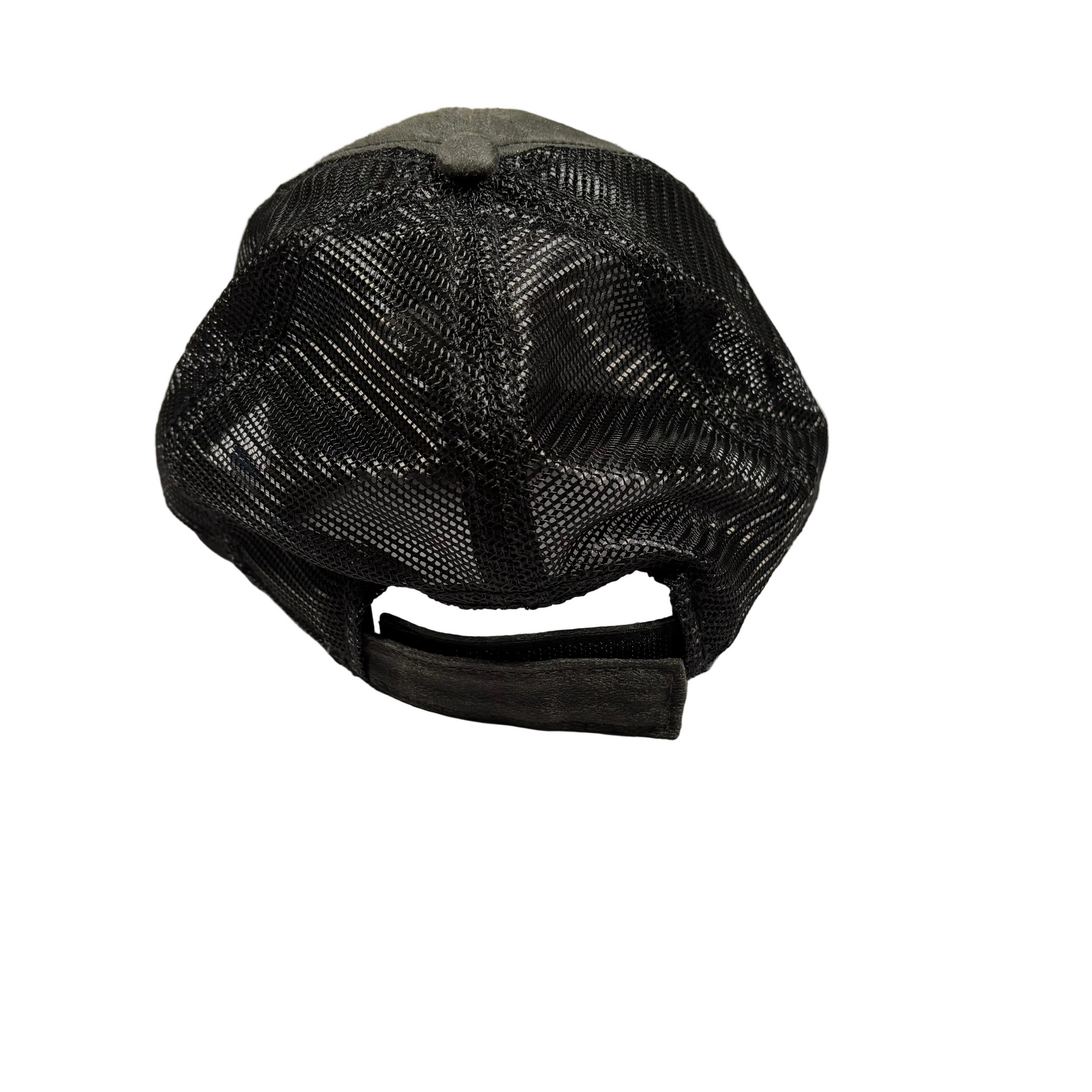 rear of mesh cap  with velcro closure