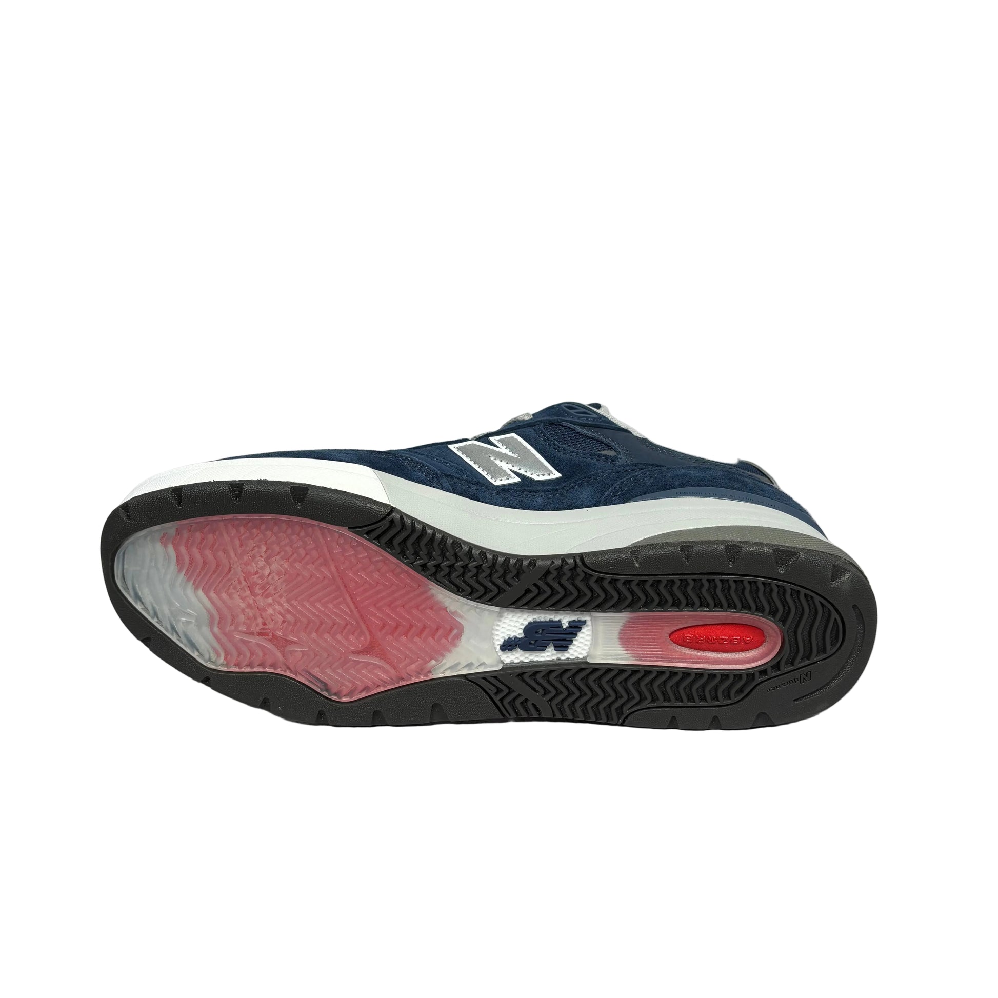 view of shoe sole with new balance Numeric logo in middle