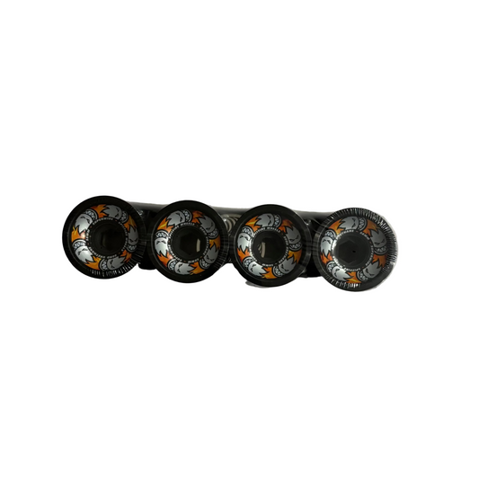 view of side graphic of spitfire wide multi ball cruiser wheels