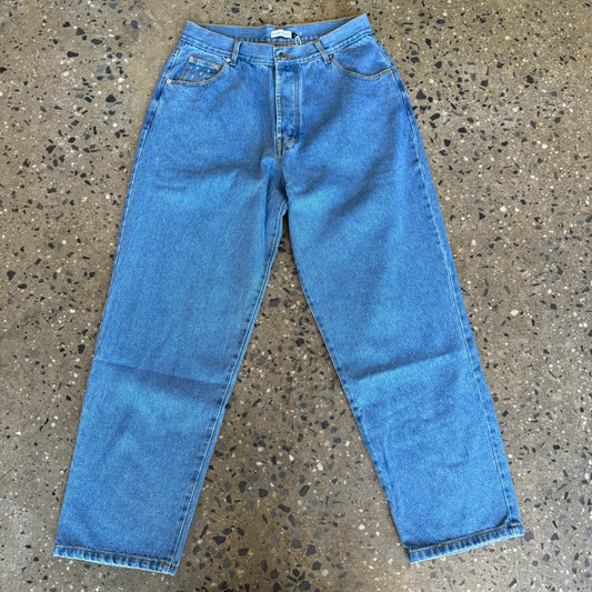 stone washed denim jeans