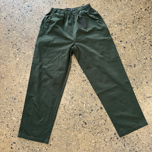 olive green rip stop carpenter pants