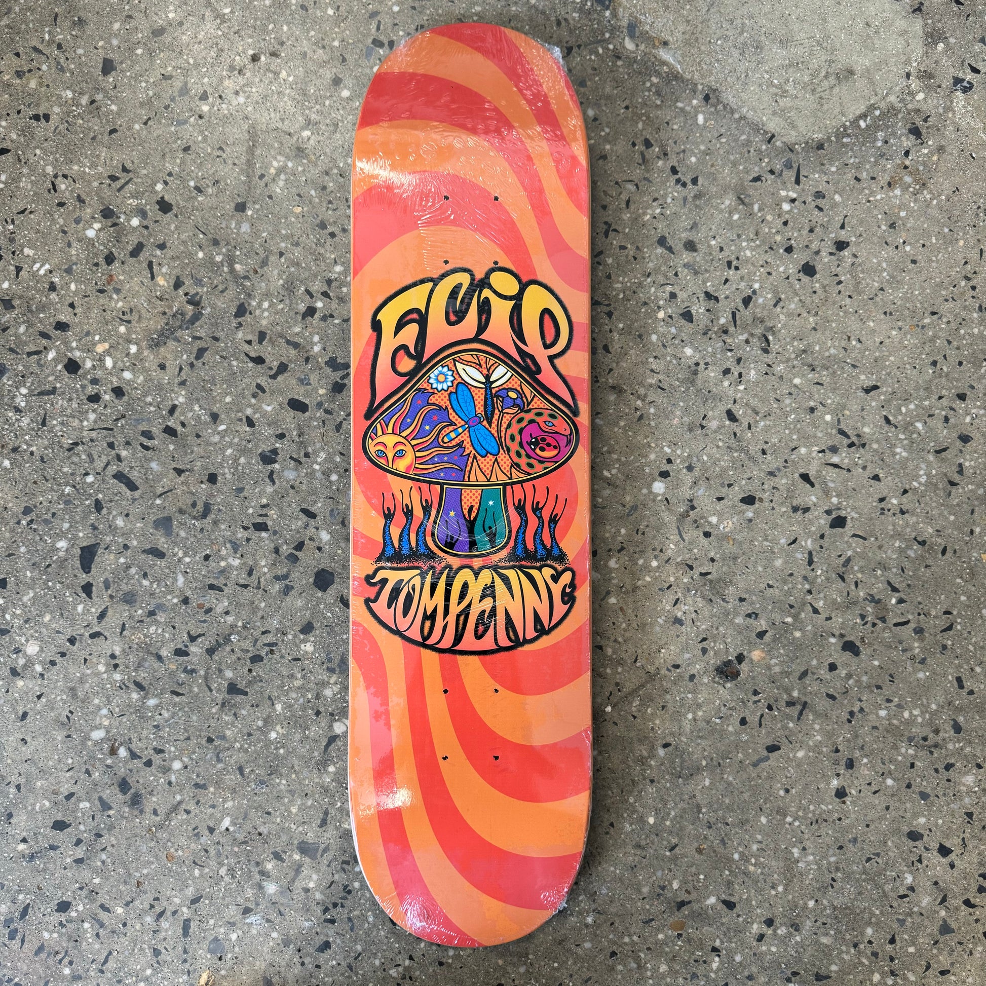 Flip Tom Penny Love Shroom Skateboard Deck - Orange - Labor Skateboard Shop