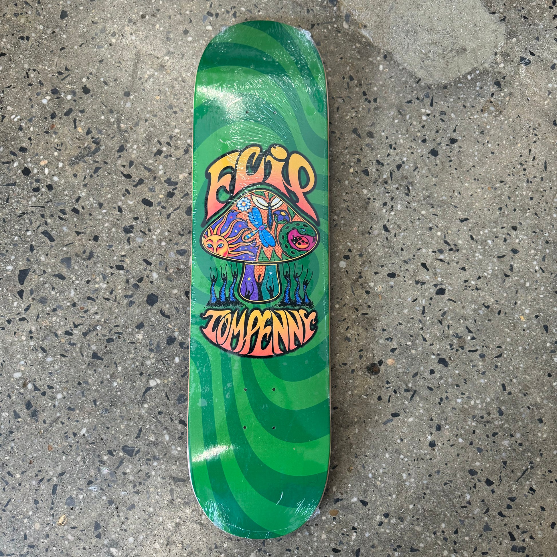 Flip Tom Penny Love Shroom Skateboard Deck - Green - Labor Skateboard Shop