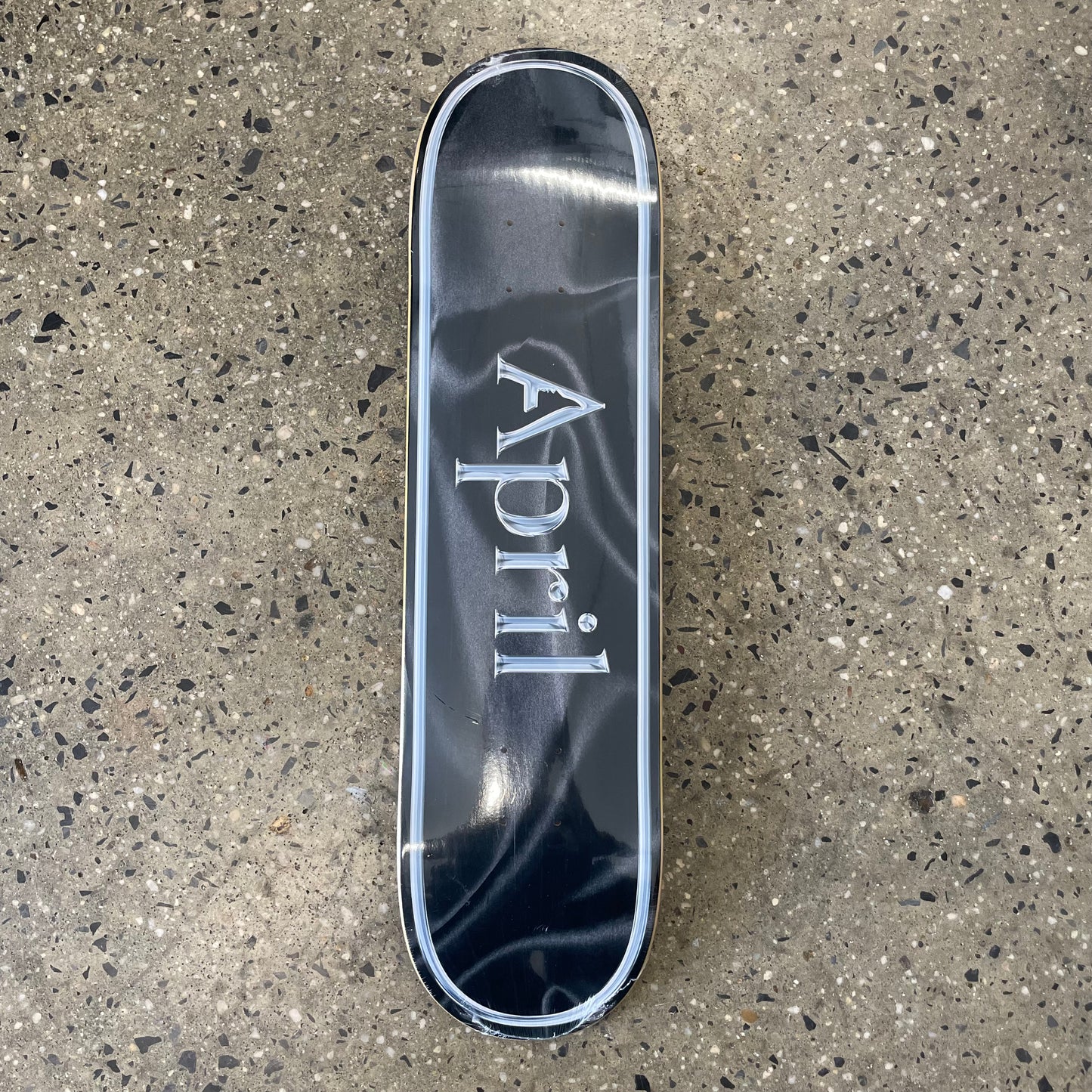 Apirl Black Silk OG Logo Skateboard Deck