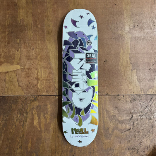 hand drawn ISHOD oval deck with metalli ink surrounding logo