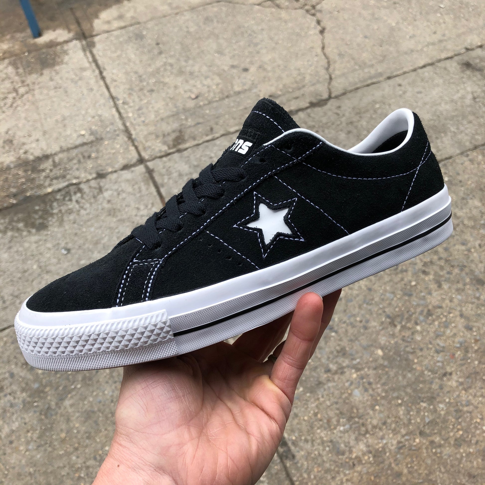 Skære plus efterklang Converse One Star Pro Ox Black/White - Labor Skateboard Shop