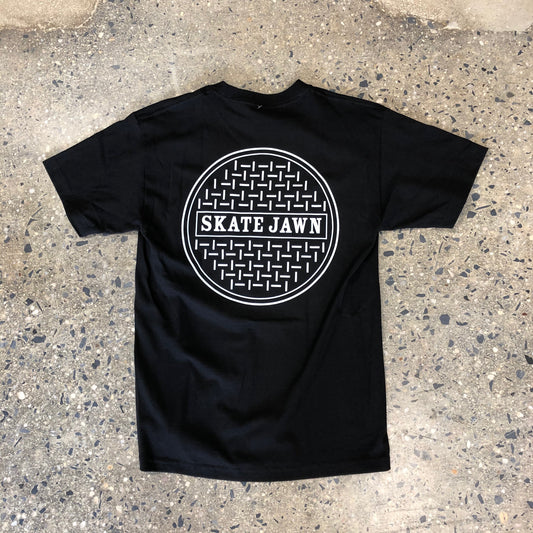 Skate Jawn Sewer Cap T-Shirt - Black