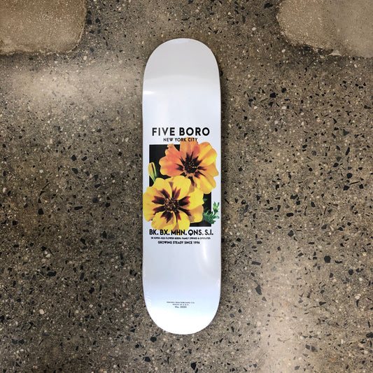 5boro Flower Seed Skateboard Deck - Yellow