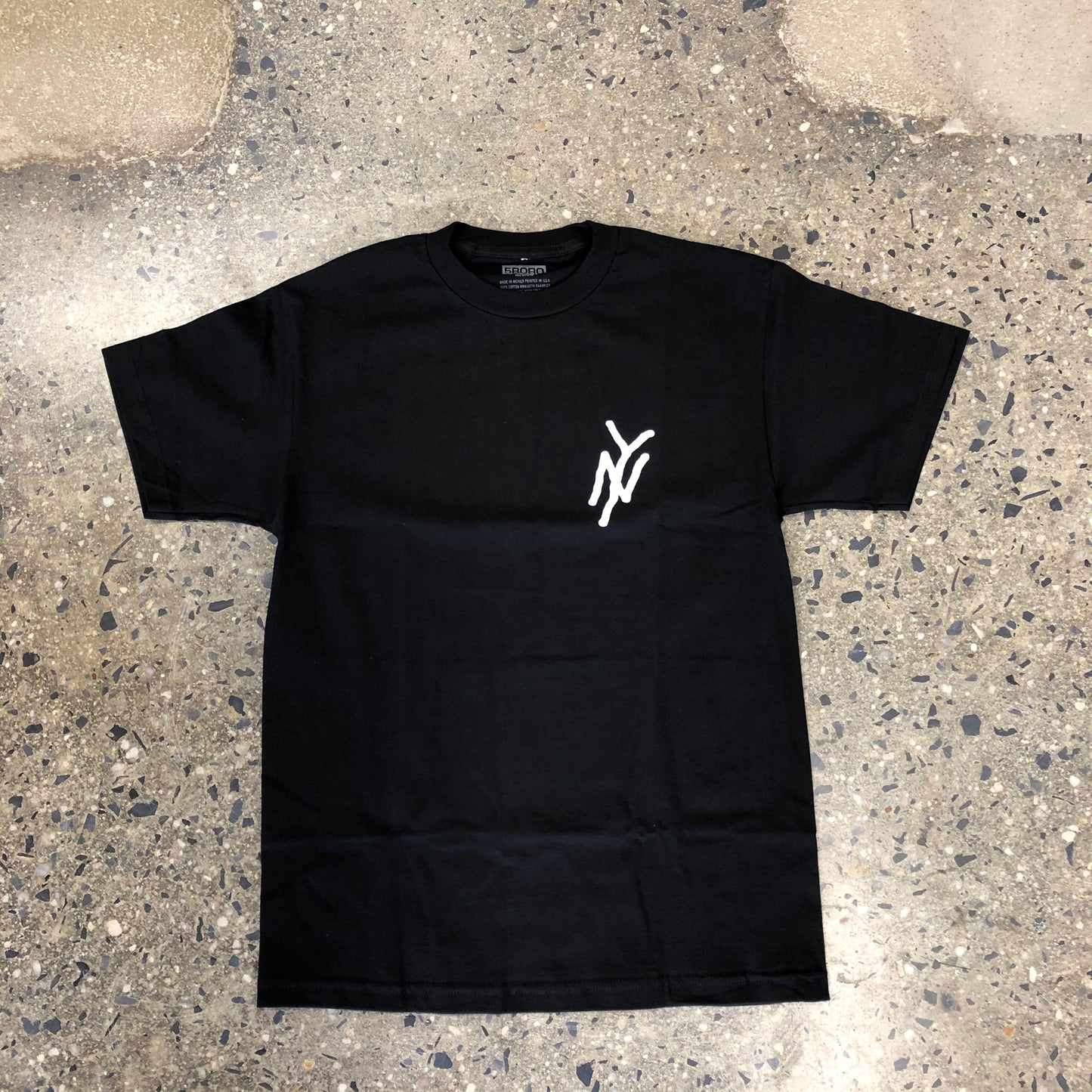 5boro NY Logo T-Shirt - Black/White