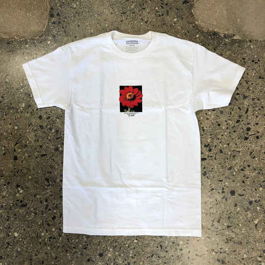 5boro Red Flower Seed T-Shirt - White
