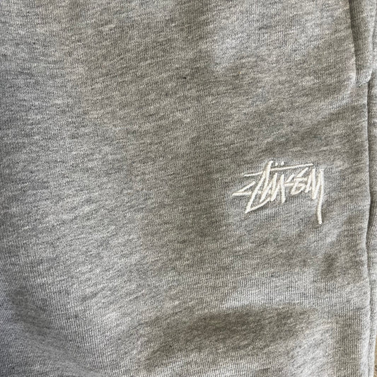 Stussy Stock Logo Sweatpants - Heather Grey