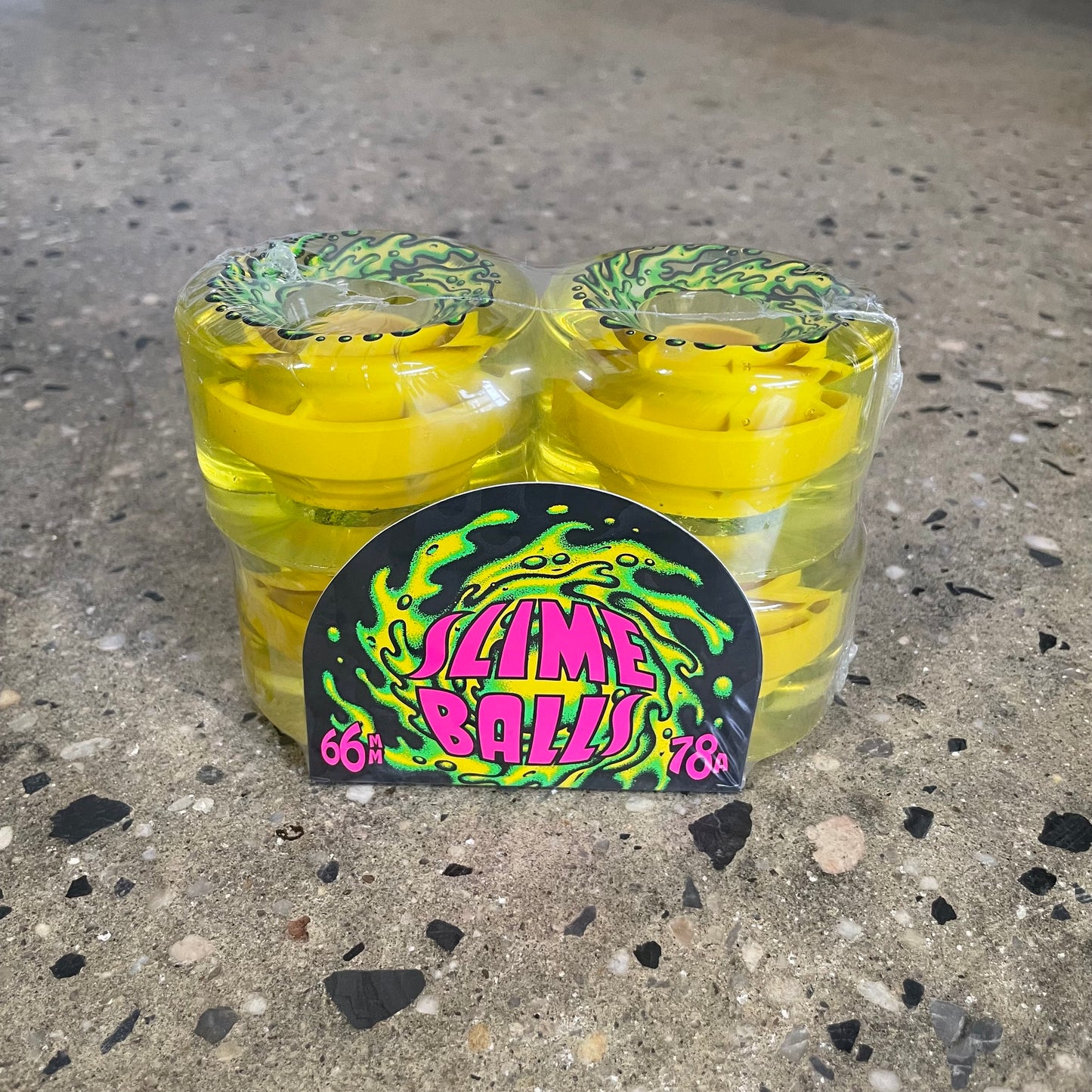 Slime Balls OG Slime Wheels - Trans Yellow