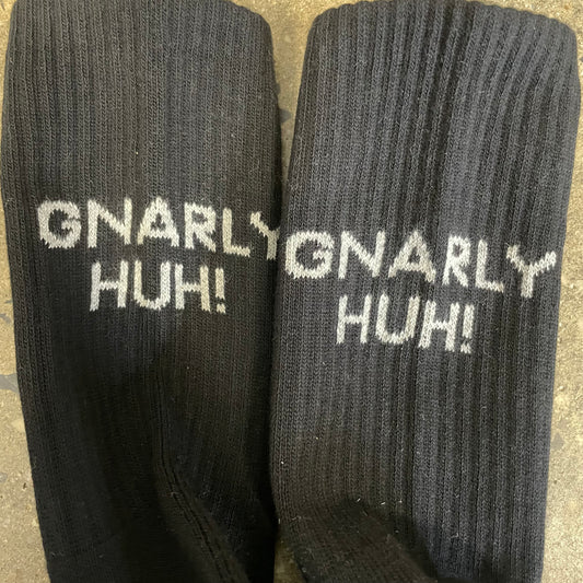 Polar Skate Co. Gnarly Huh! Socks - Black