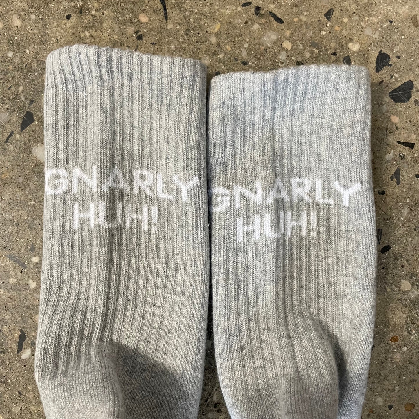 Polar Skate Co. Gnarly Huh! Socks - Heather Grey