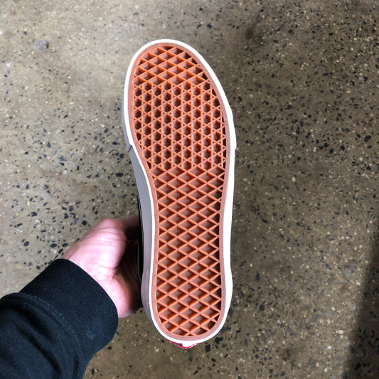View of gum bottom waffle tread vans sole