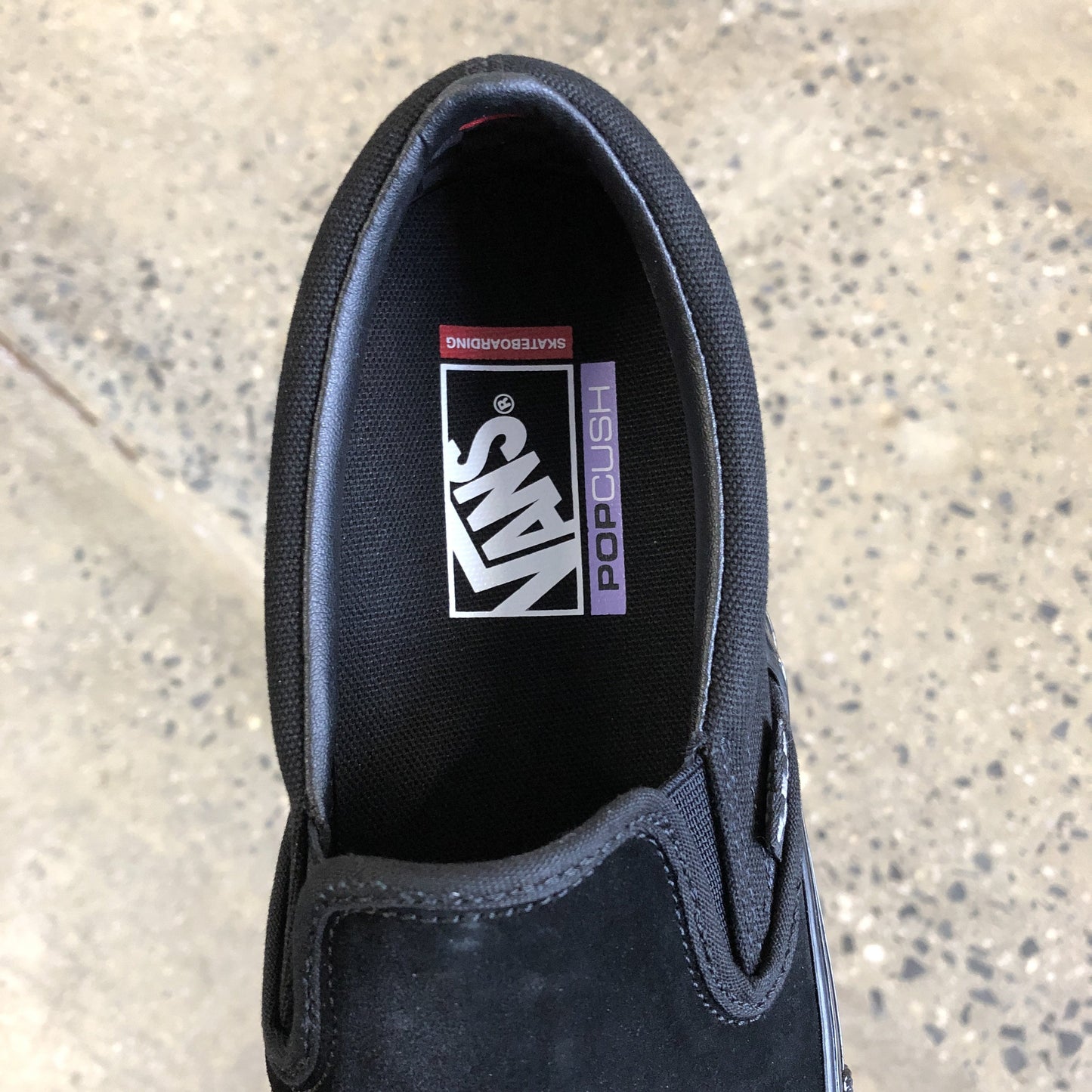 Vans Skate Slip On - Black/Black (Suede)
