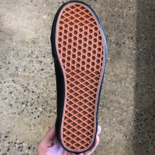 view of bottom of skateboard shoe, vans classic waffle grip gum bottom sole