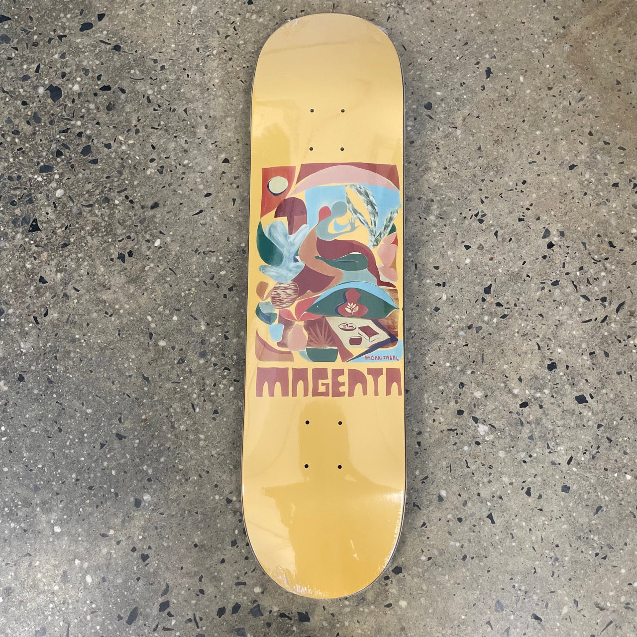 Magenta Javier Mendizabal Guest Artist Skateboard Deck