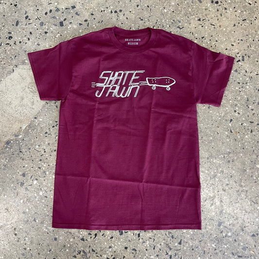 Skate Jawn Cruiser T-Shirt - Burgundy