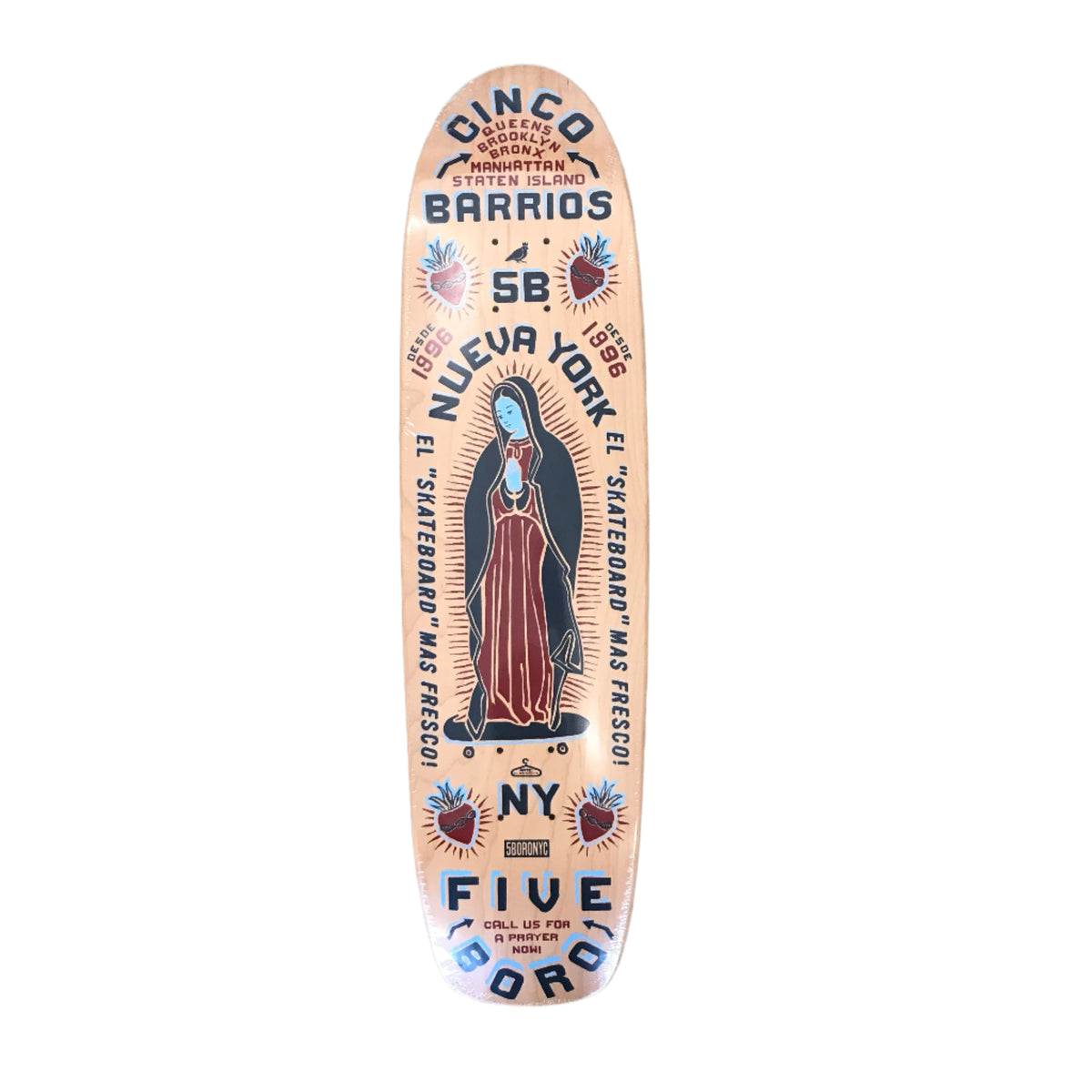 5boro Cinco Barrios Cruiser Skateboard Deck - Small – Labor 