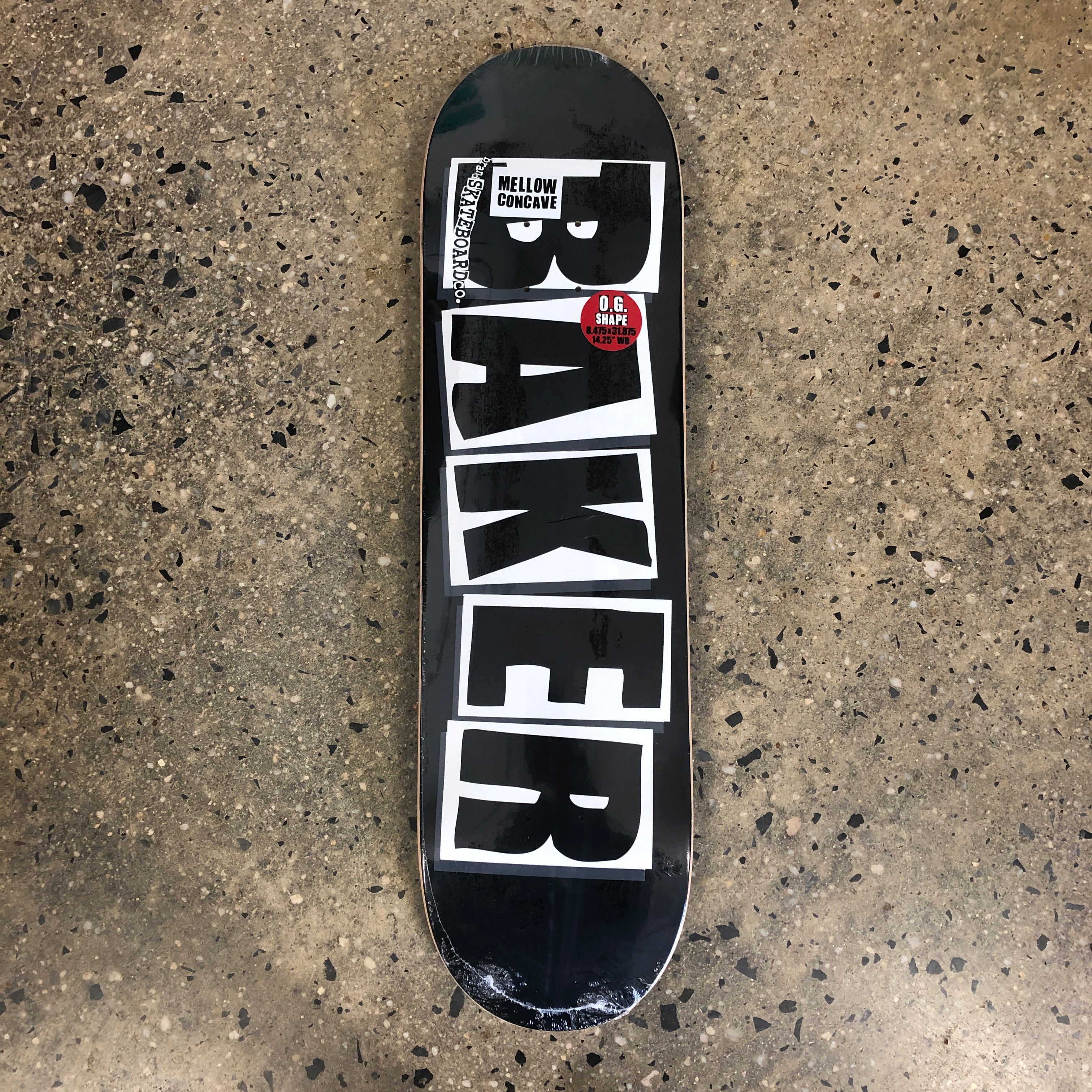 Baker Brand Logo Skateboard Deck - Black/White - Labor Skateboard Shop